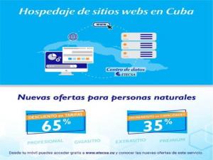 ETECSA: Nuevas ofertas para el servicio hospedaje de sitios web a personas naturales