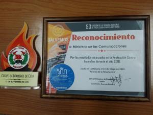 The Ministry of Communications was congratulated for the results achieved in Fire Protection