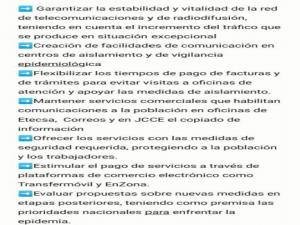 El Ministerio de Comunicaciones en el enfrentamiento a la COVID-19